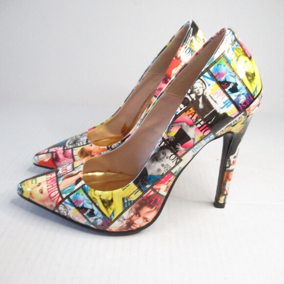 Cape Robbin Womens Magazine Covers Heels Pointed Toe Size 6 - Picture 2 of 10